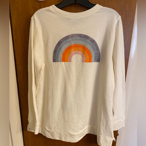 Lane Bryant ladies cream long sleeve sweatshirt “All in this Together” - Picture 2 of 11